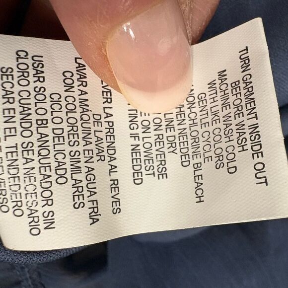 Rewind Sheer CYCLONE Blue Long Sleeve Dress NWT Size XLARGE - Picture 8 of 9